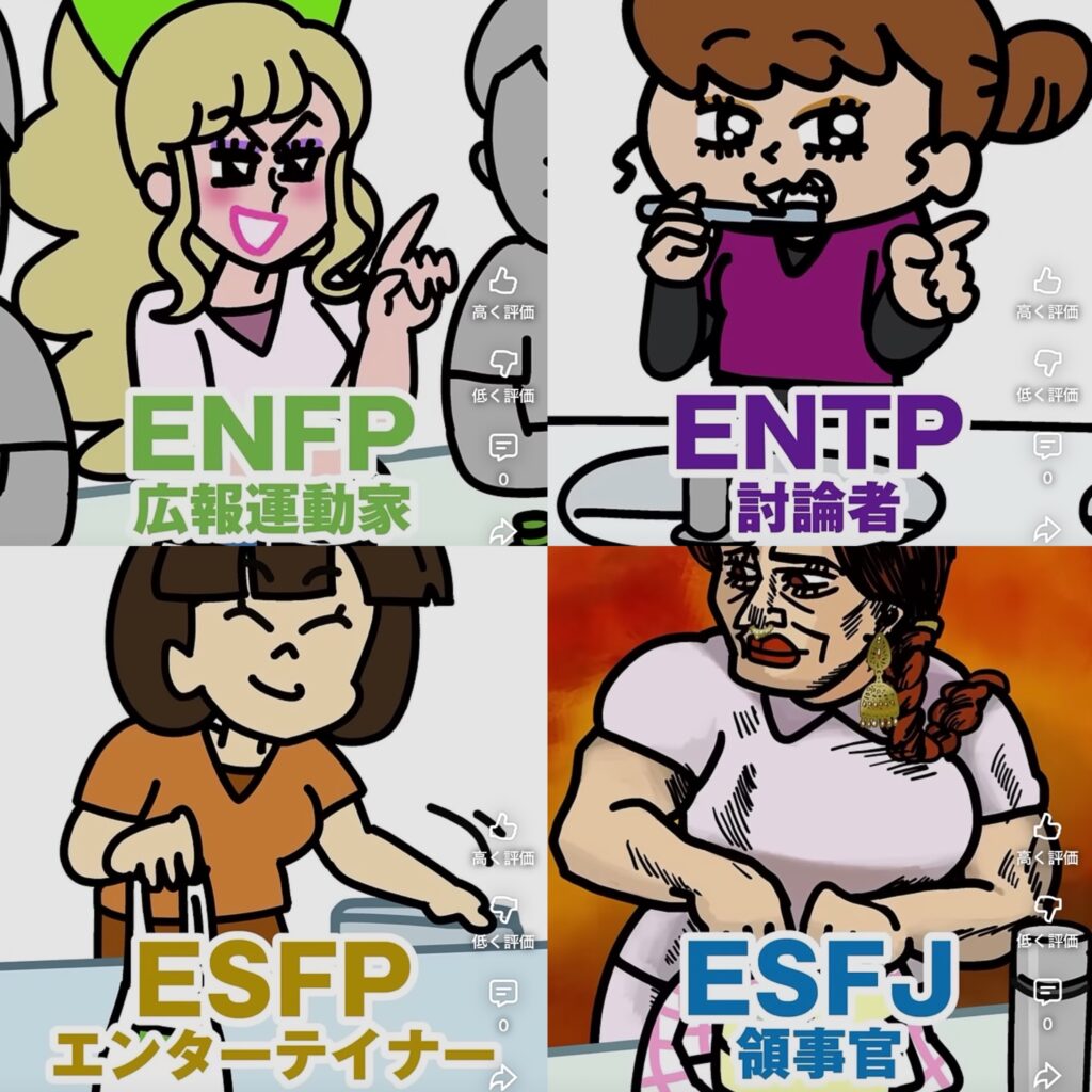 MBTI別の看護師の休憩